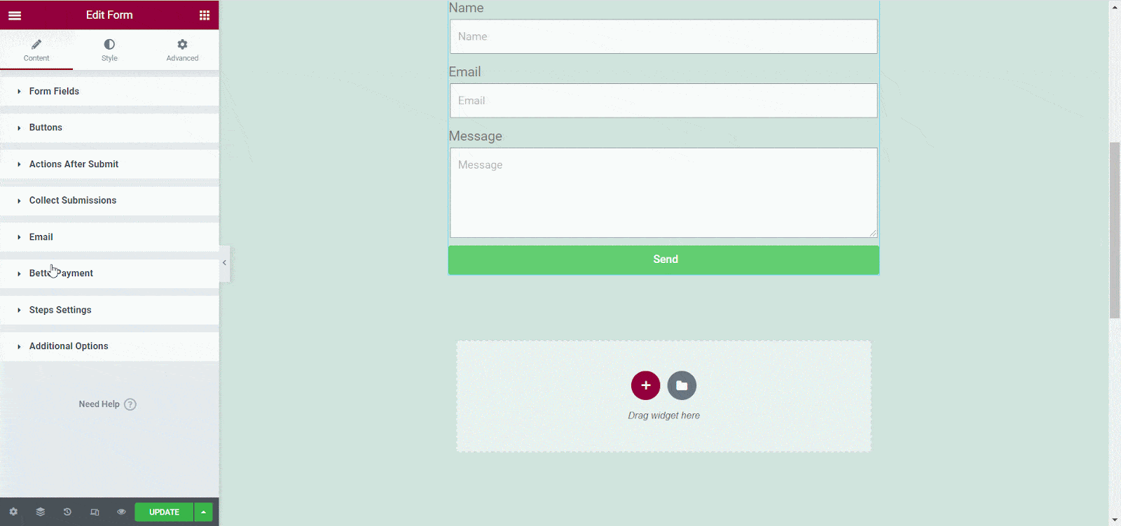Configure Elementor Form With Better Payment Configure Elementor Form With Better Payment