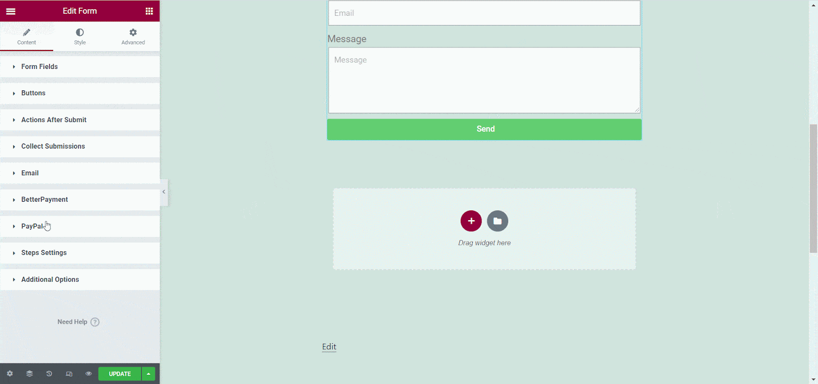 Configure Elementor Form With Better Payment Configure Elementor Form With Better Payment