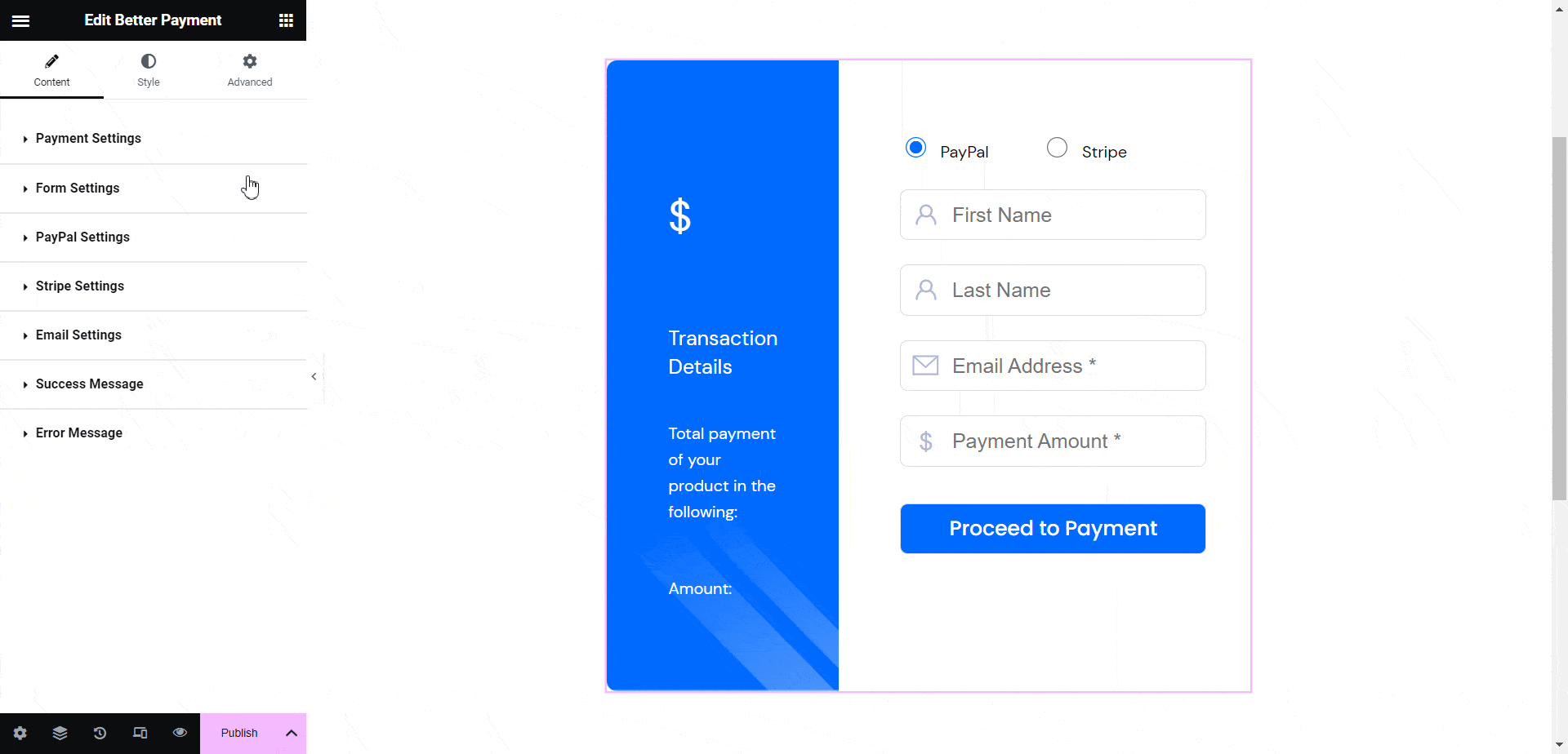 Configure Form Settings In Better Payment Configure Form Settings In Better Payment
