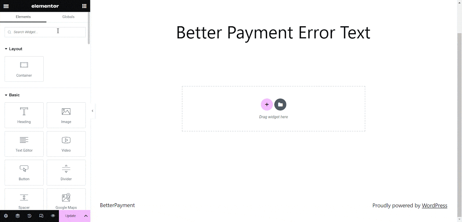 Set Up An Error Message Set Up An Error Message