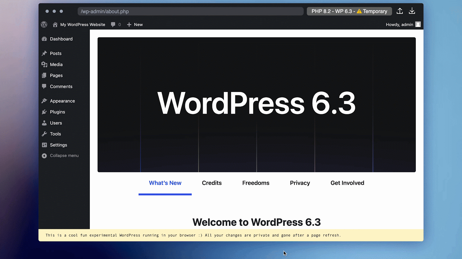WordPress Playground: WordPress Playground: