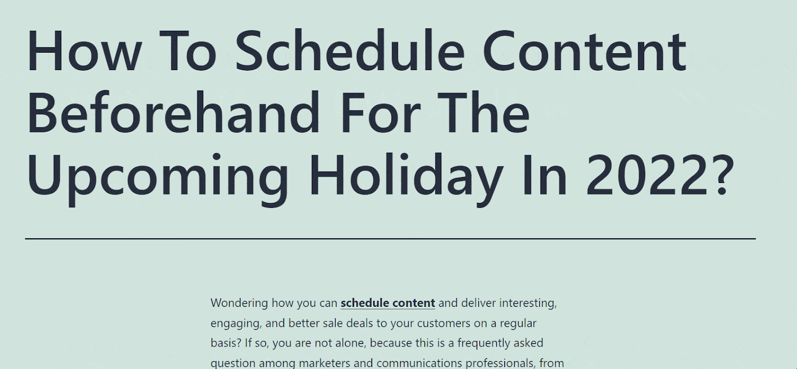 Advanced Schedule In SchedulePress Advanced Schedule In SchedulePress