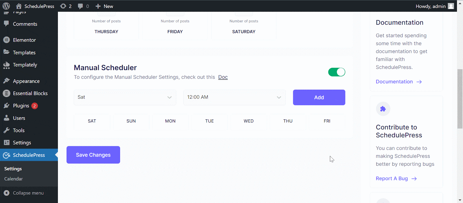 Manual Scheduler Manual Scheduler