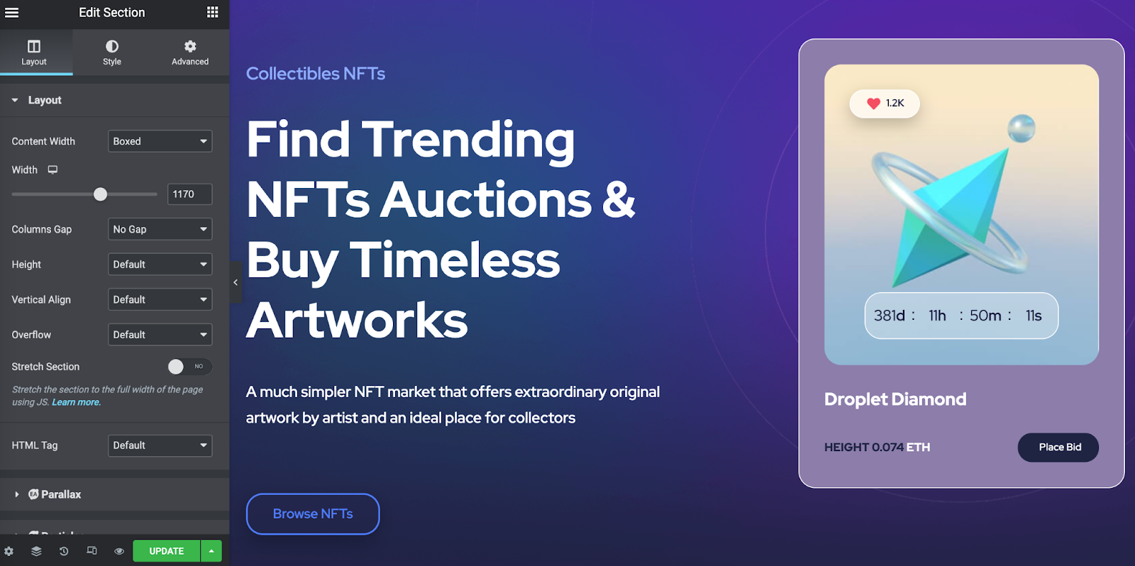 WordPress NFT Website WordPress NFT Website