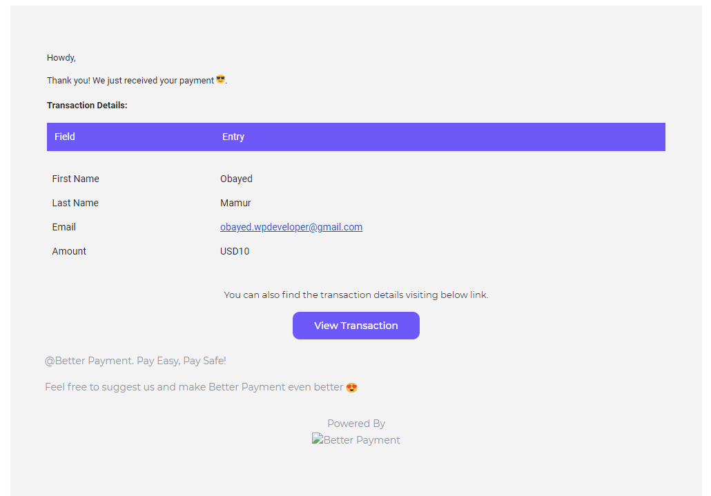 Set up Customer Email contents in Better Payment Set up Customer Email contents in Better Payment