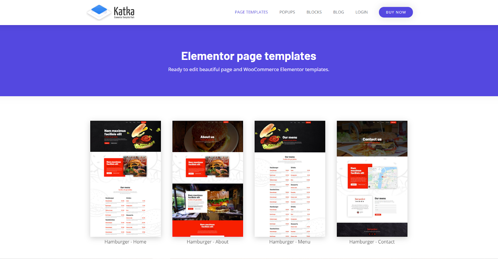 Elementor templates library Elementor templates library