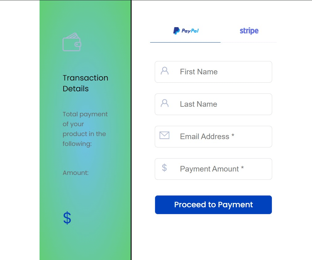 Style Payment Form In Elementor Style Payment Form In Elementor
