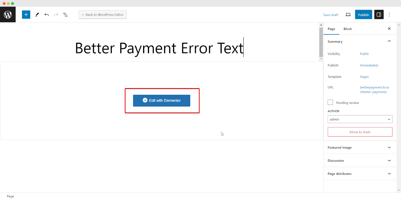 Set Up An Error Message Set Up An Error Message