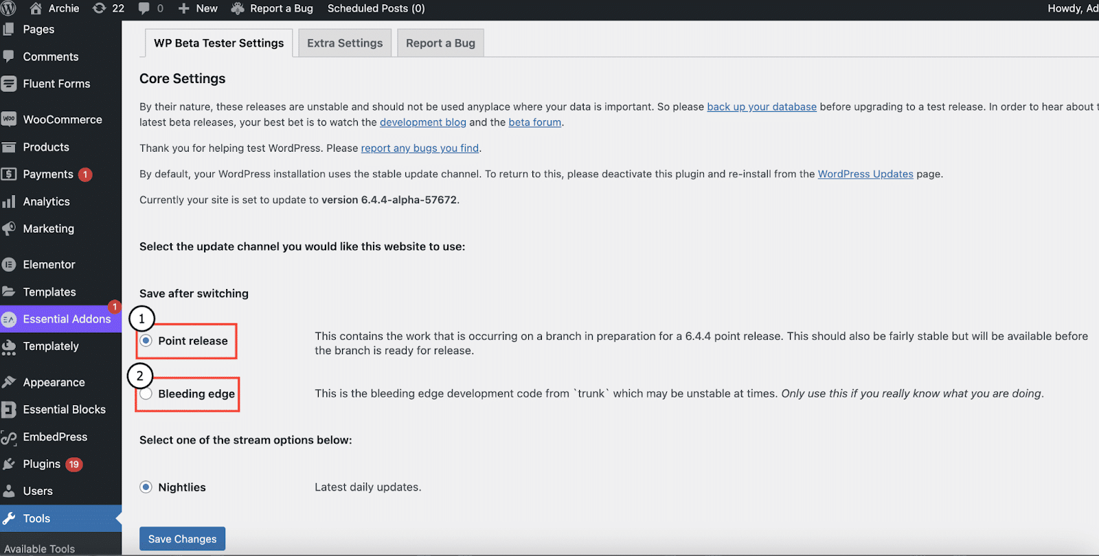 WordPress beta tester WordPress beta tester