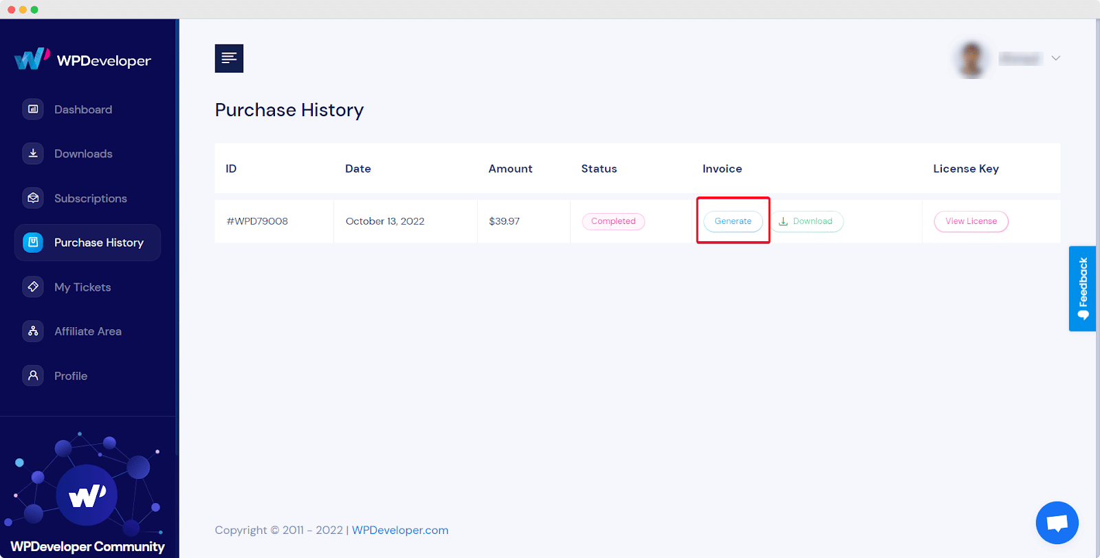 Review Purchase History Review Purchase History