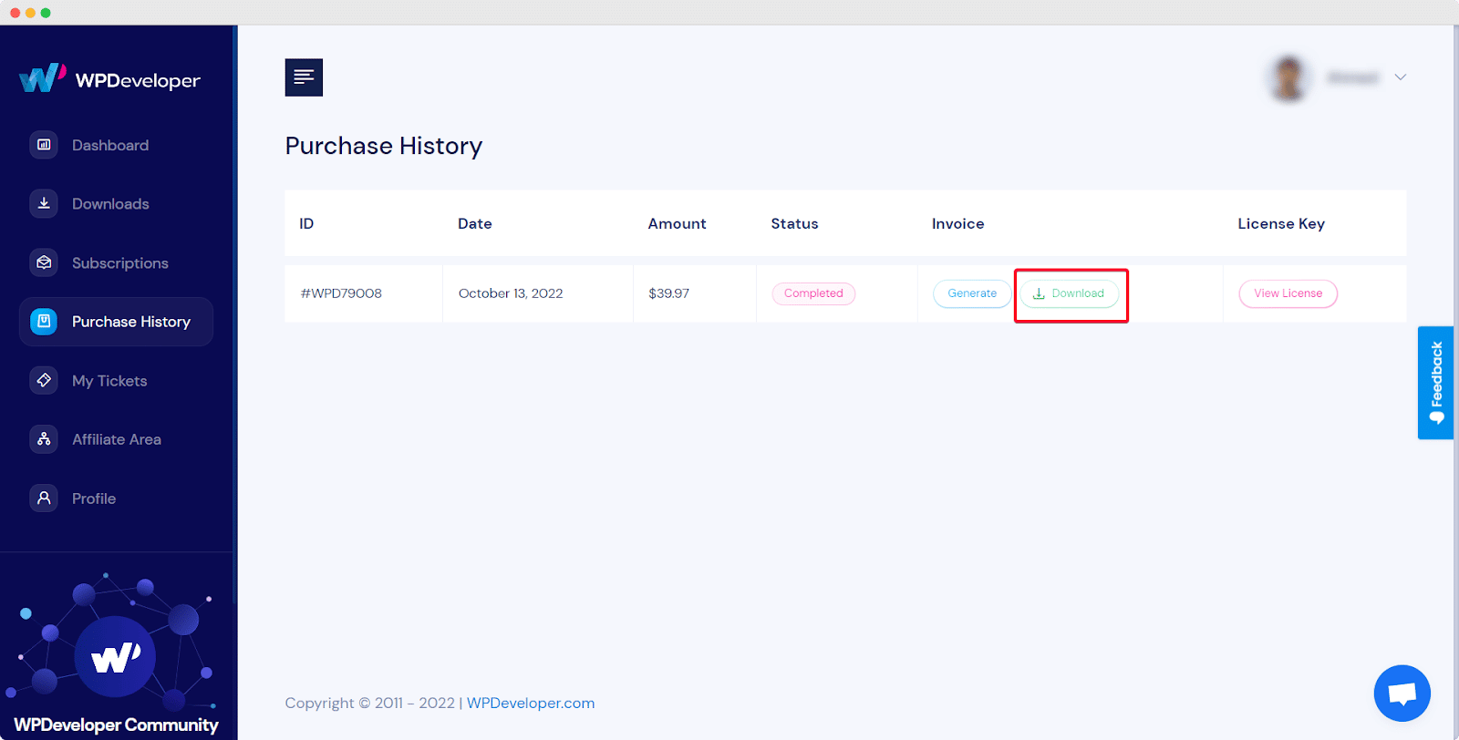 Review Purchase History Review Purchase History