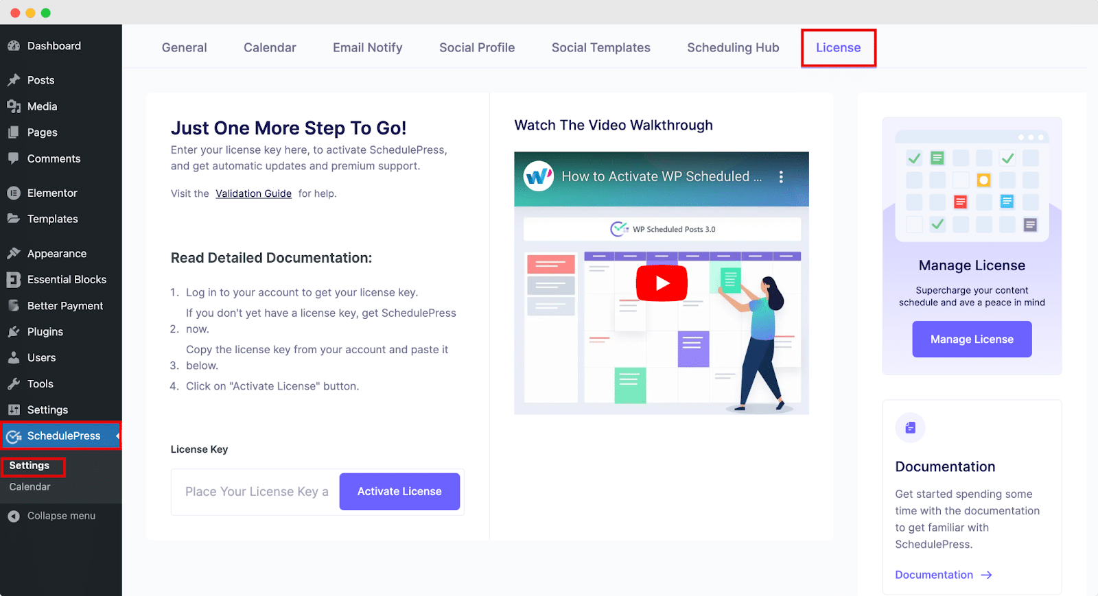SchedulePress PRO License Key SchedulePress PRO License Key