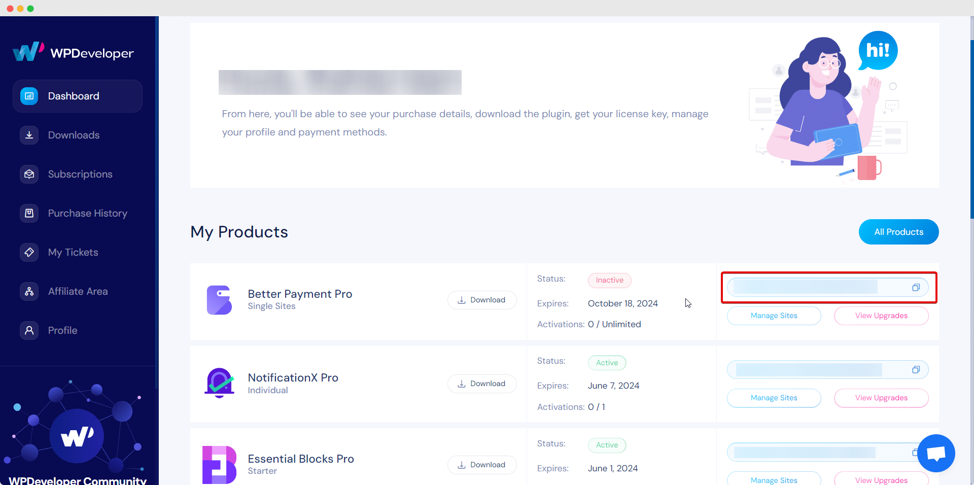 Activate Better Payment License Activate Better Payment License