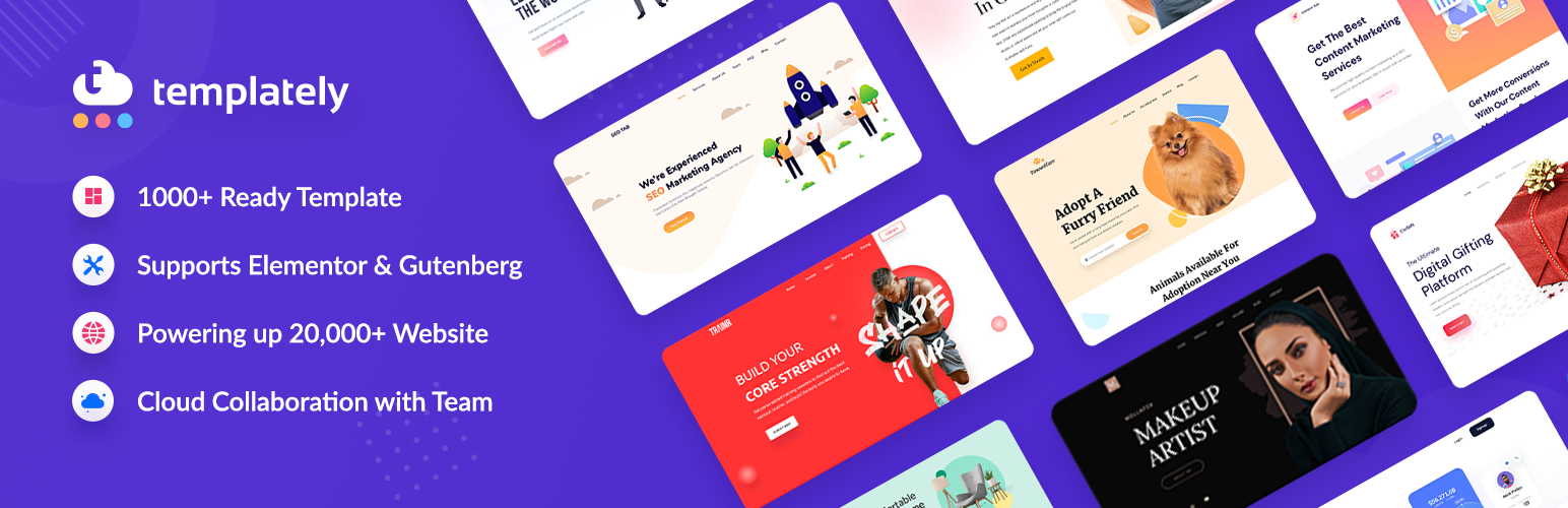 Elementor templates library